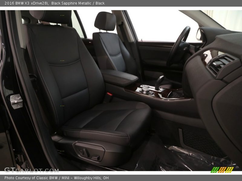 Black Sapphire Metallic / Black 2016 BMW X3 xDrive28i