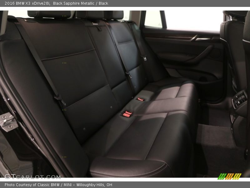 Black Sapphire Metallic / Black 2016 BMW X3 xDrive28i
