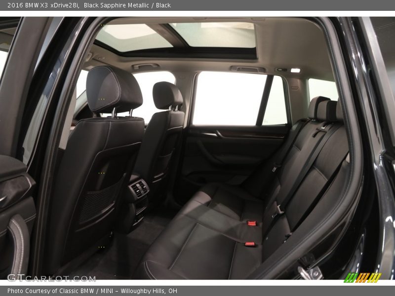 Black Sapphire Metallic / Black 2016 BMW X3 xDrive28i