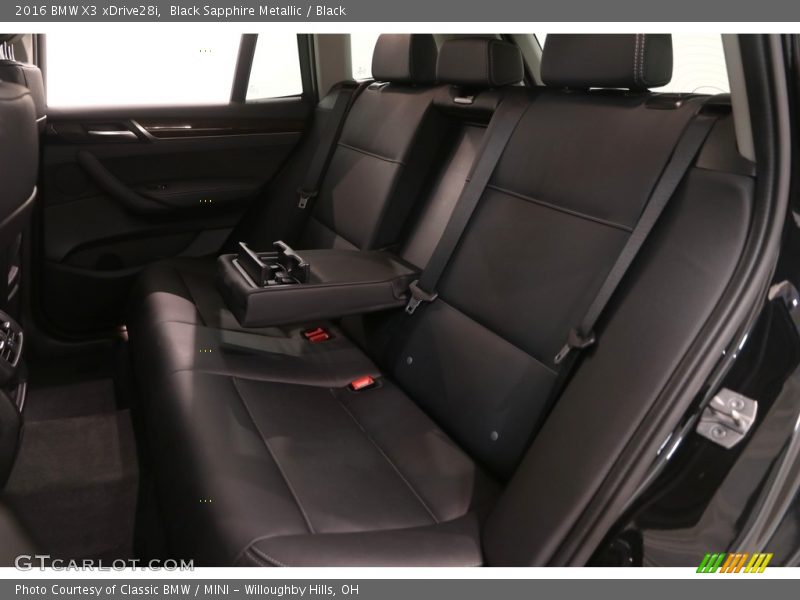 Black Sapphire Metallic / Black 2016 BMW X3 xDrive28i