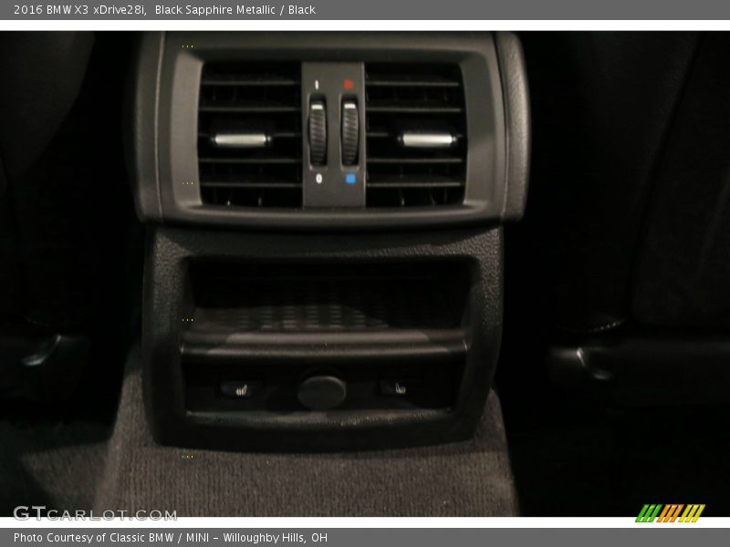 Black Sapphire Metallic / Black 2016 BMW X3 xDrive28i