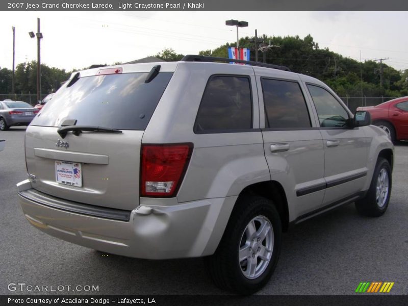Light Graystone Pearl / Khaki 2007 Jeep Grand Cherokee Laredo