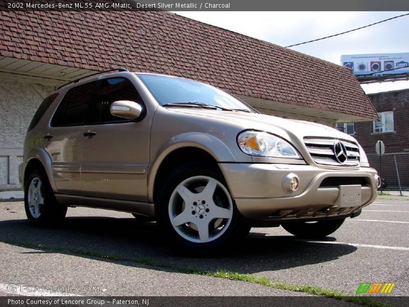 Desert Silver Metallic / Charcoal 2002 Mercedes-Benz ML 55 AMG 4Matic