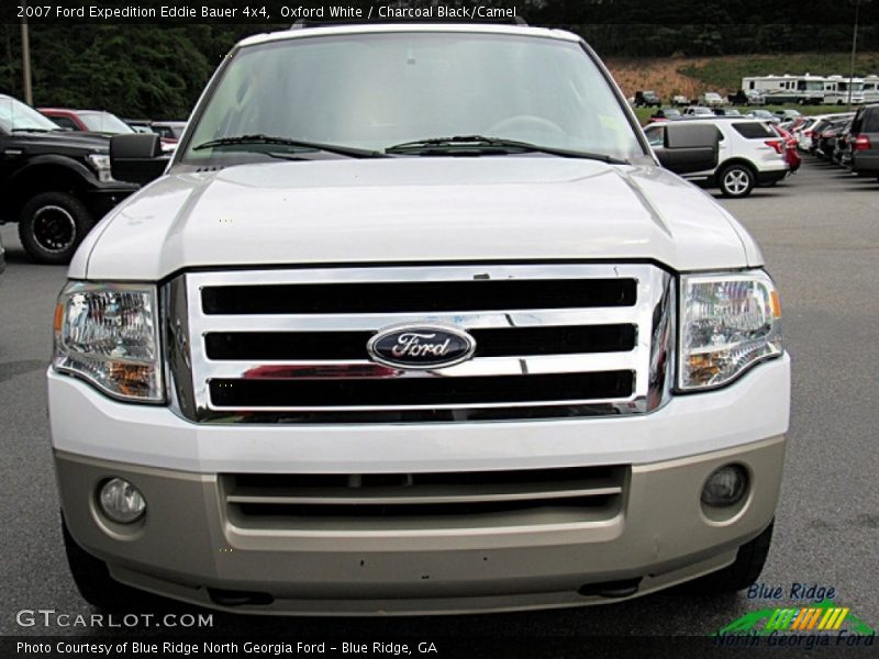 Oxford White / Charcoal Black/Camel 2007 Ford Expedition Eddie Bauer 4x4