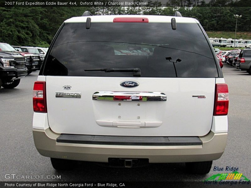 Oxford White / Charcoal Black/Camel 2007 Ford Expedition Eddie Bauer 4x4