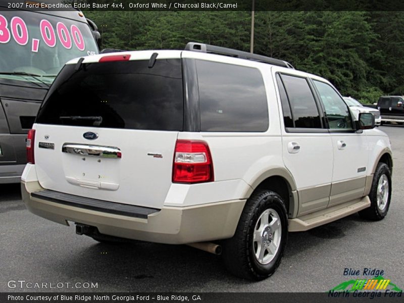 Oxford White / Charcoal Black/Camel 2007 Ford Expedition Eddie Bauer 4x4