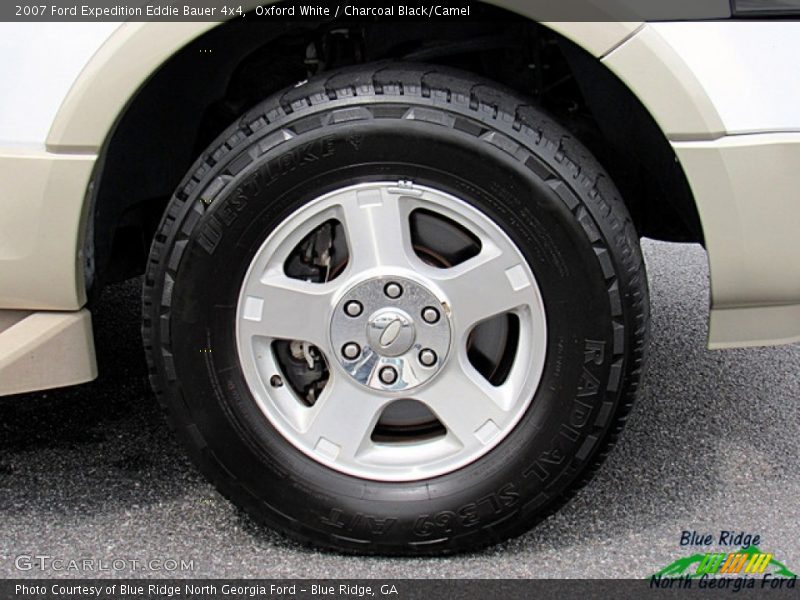 Oxford White / Charcoal Black/Camel 2007 Ford Expedition Eddie Bauer 4x4