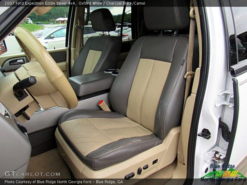 Oxford White / Charcoal Black/Camel 2007 Ford Expedition Eddie Bauer 4x4