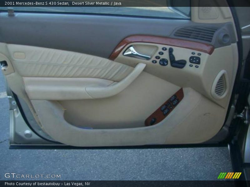 Desert Silver Metallic / Java 2001 Mercedes-Benz S 430 Sedan