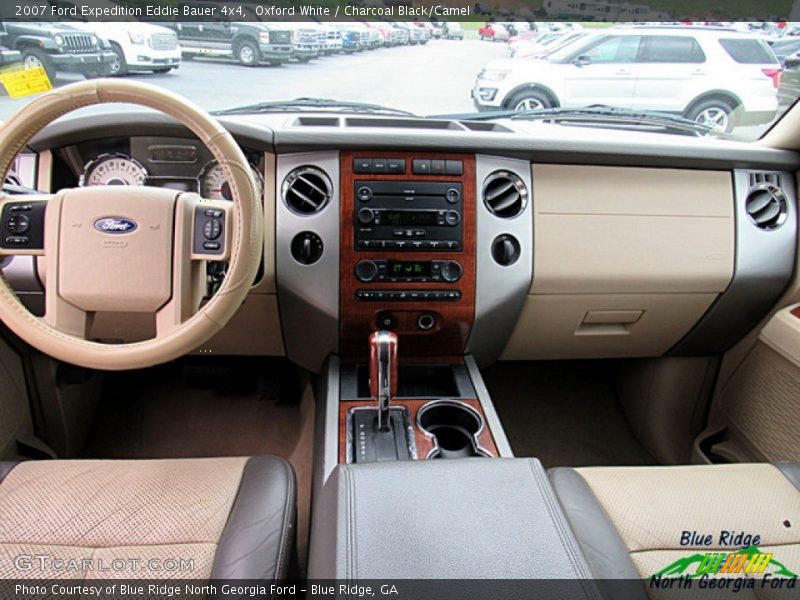 Oxford White / Charcoal Black/Camel 2007 Ford Expedition Eddie Bauer 4x4