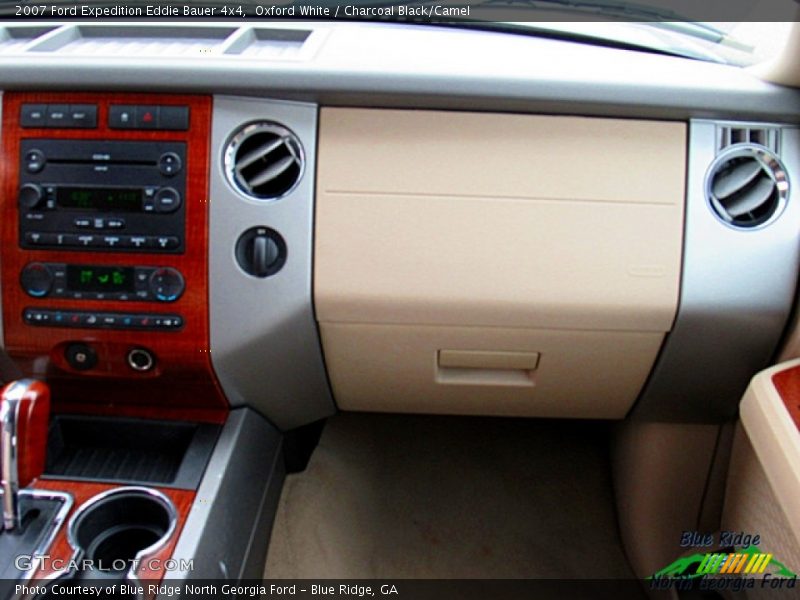 Oxford White / Charcoal Black/Camel 2007 Ford Expedition Eddie Bauer 4x4