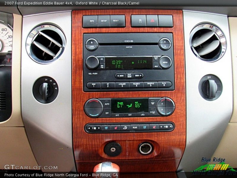 Oxford White / Charcoal Black/Camel 2007 Ford Expedition Eddie Bauer 4x4