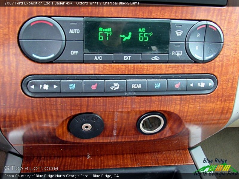 Oxford White / Charcoal Black/Camel 2007 Ford Expedition Eddie Bauer 4x4