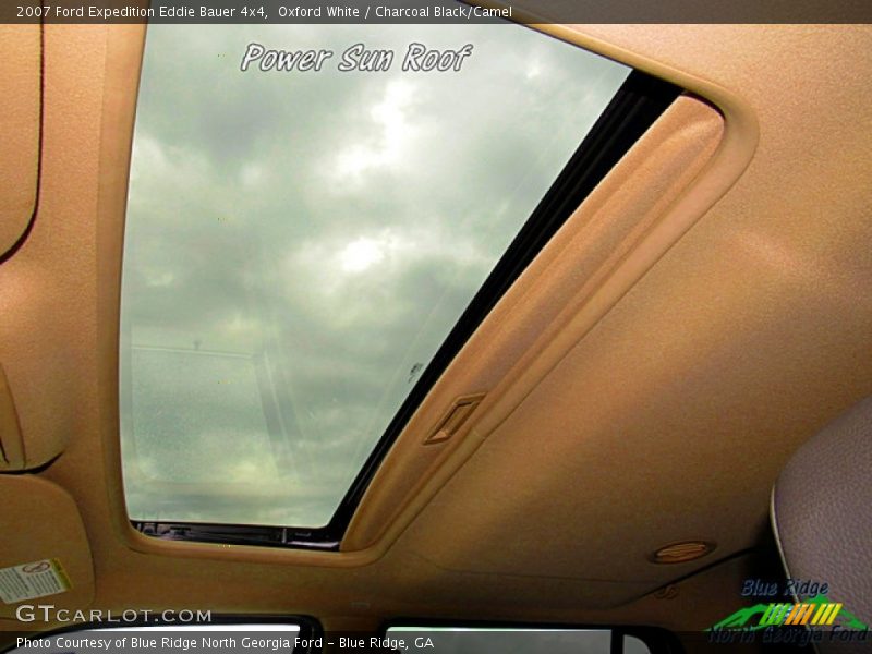 Oxford White / Charcoal Black/Camel 2007 Ford Expedition Eddie Bauer 4x4
