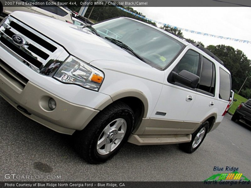 Oxford White / Charcoal Black/Camel 2007 Ford Expedition Eddie Bauer 4x4