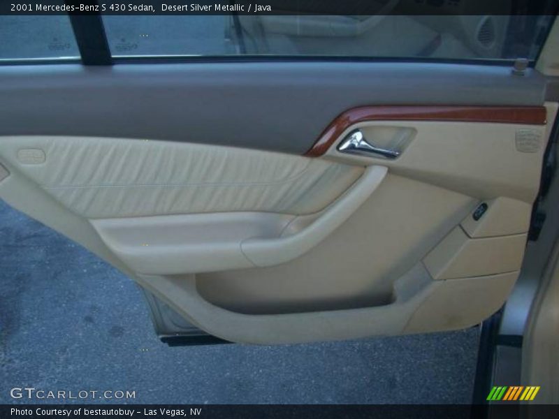 Desert Silver Metallic / Java 2001 Mercedes-Benz S 430 Sedan