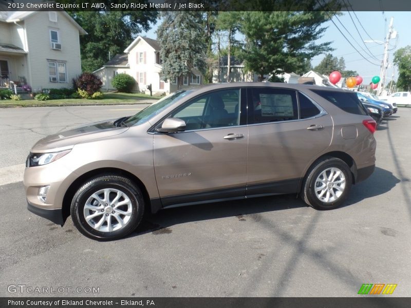 Sandy Ridge Metallic / Jet Black 2019 Chevrolet Equinox LT AWD