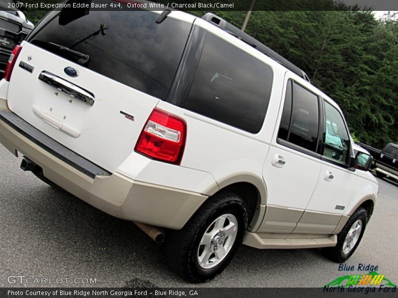 Oxford White / Charcoal Black/Camel 2007 Ford Expedition Eddie Bauer 4x4