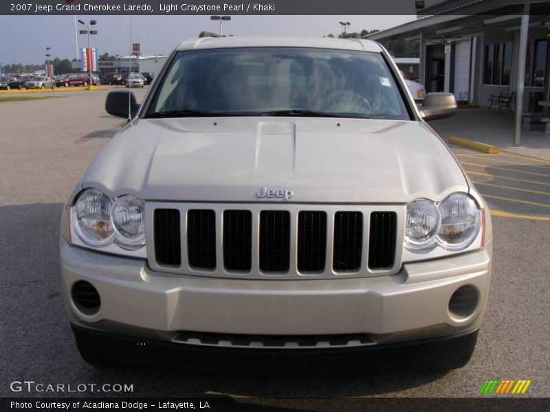 Light Graystone Pearl / Khaki 2007 Jeep Grand Cherokee Laredo