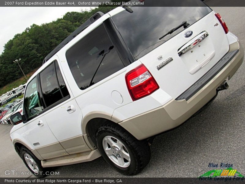Oxford White / Charcoal Black/Camel 2007 Ford Expedition Eddie Bauer 4x4