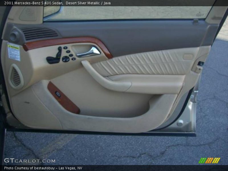 Desert Silver Metallic / Java 2001 Mercedes-Benz S 430 Sedan