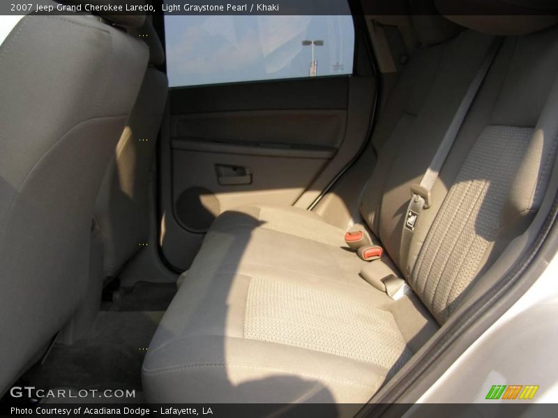 Light Graystone Pearl / Khaki 2007 Jeep Grand Cherokee Laredo