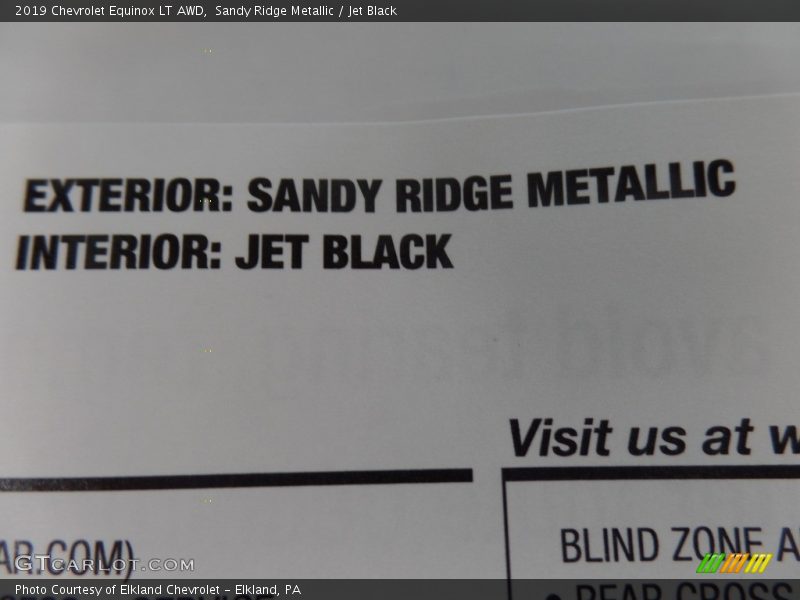 Sandy Ridge Metallic / Jet Black 2019 Chevrolet Equinox LT AWD