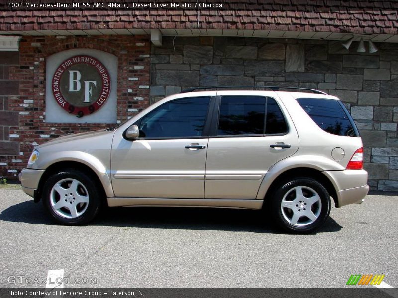 Desert Silver Metallic / Charcoal 2002 Mercedes-Benz ML 55 AMG 4Matic