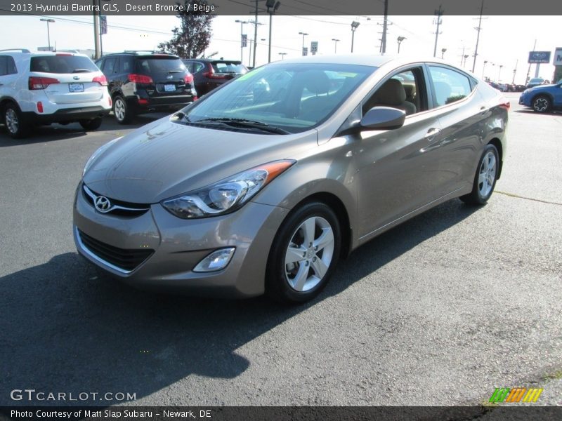 Desert Bronze / Beige 2013 Hyundai Elantra GLS