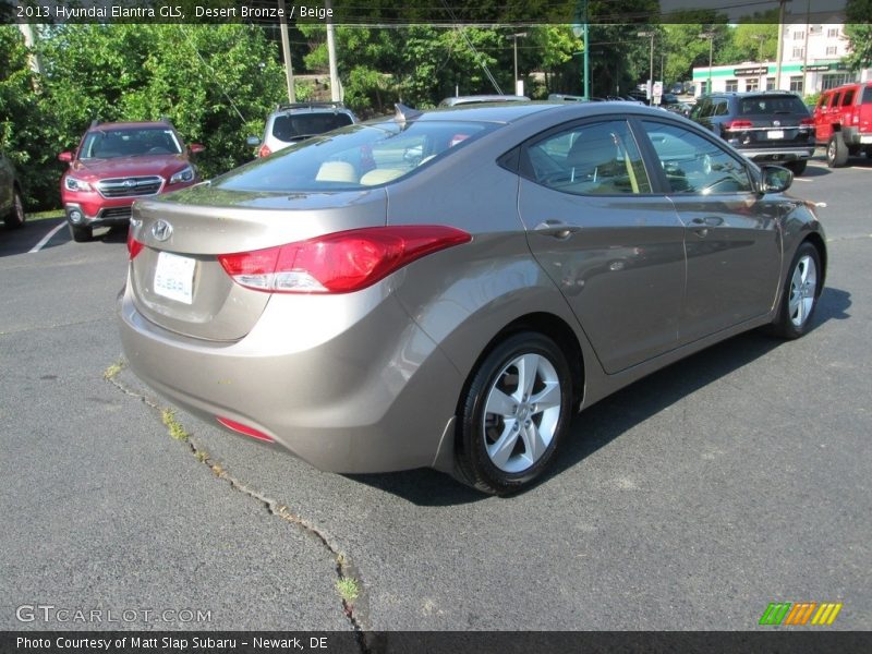 Desert Bronze / Beige 2013 Hyundai Elantra GLS