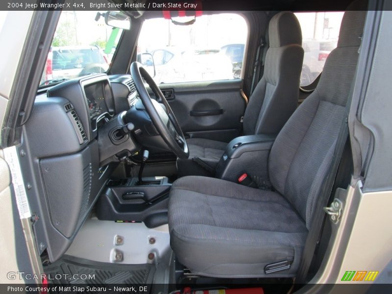 Bright Silver Metallic / Dark Slate Gray 2004 Jeep Wrangler X 4x4