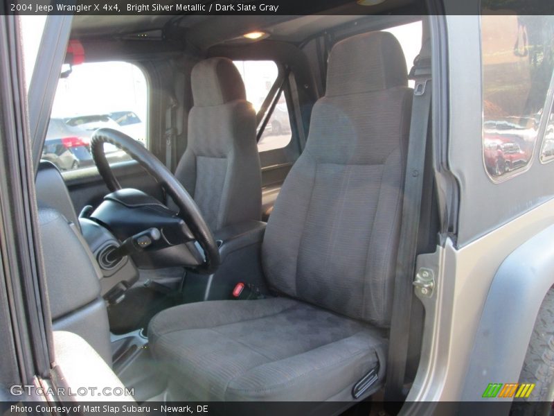 Bright Silver Metallic / Dark Slate Gray 2004 Jeep Wrangler X 4x4