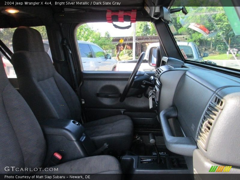 Bright Silver Metallic / Dark Slate Gray 2004 Jeep Wrangler X 4x4