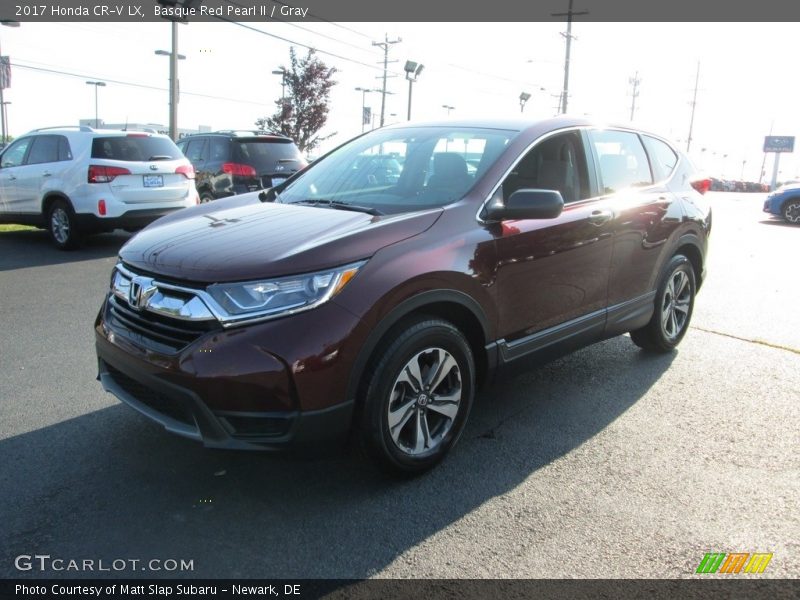 Basque Red Pearl II / Gray 2017 Honda CR-V LX