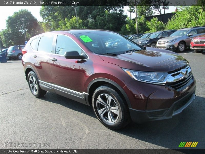 Basque Red Pearl II / Gray 2017 Honda CR-V LX