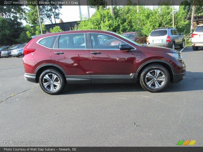 Basque Red Pearl II / Gray 2017 Honda CR-V LX