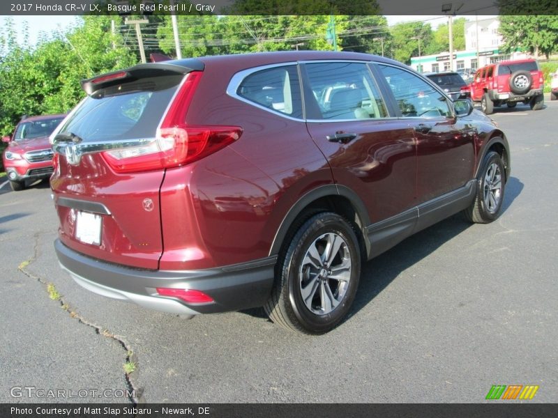 Basque Red Pearl II / Gray 2017 Honda CR-V LX