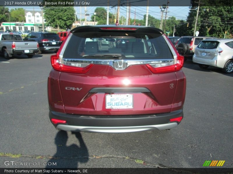Basque Red Pearl II / Gray 2017 Honda CR-V LX