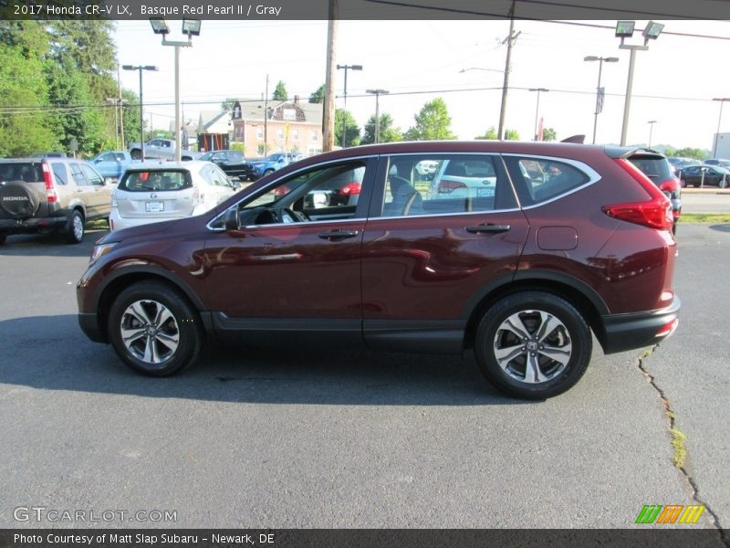 Basque Red Pearl II / Gray 2017 Honda CR-V LX
