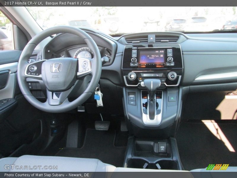 Basque Red Pearl II / Gray 2017 Honda CR-V LX