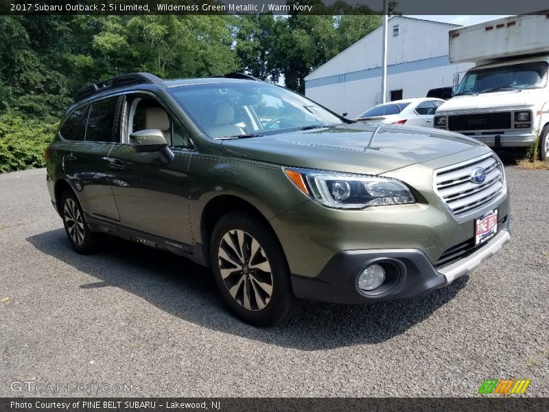 Wilderness Green Metallic / Warm Ivory 2017 Subaru Outback 2.5i Limited