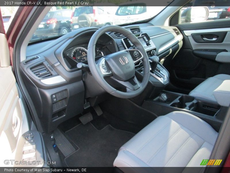 Basque Red Pearl II / Gray 2017 Honda CR-V LX