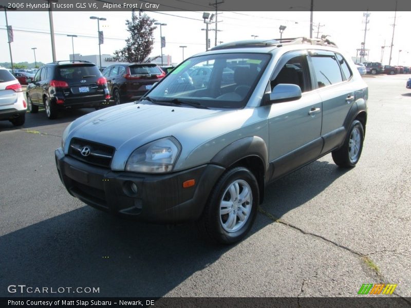 Alpine Frost / Gray 2006 Hyundai Tucson GLS V6