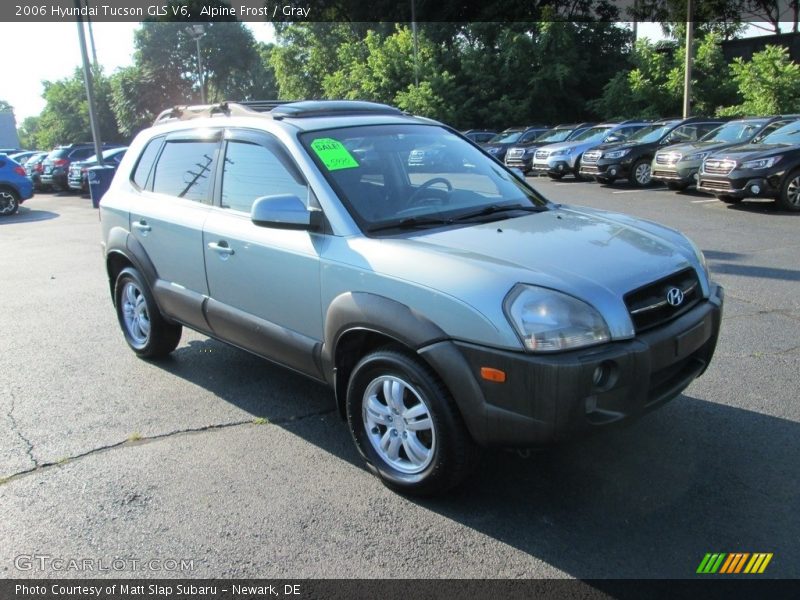 Alpine Frost / Gray 2006 Hyundai Tucson GLS V6