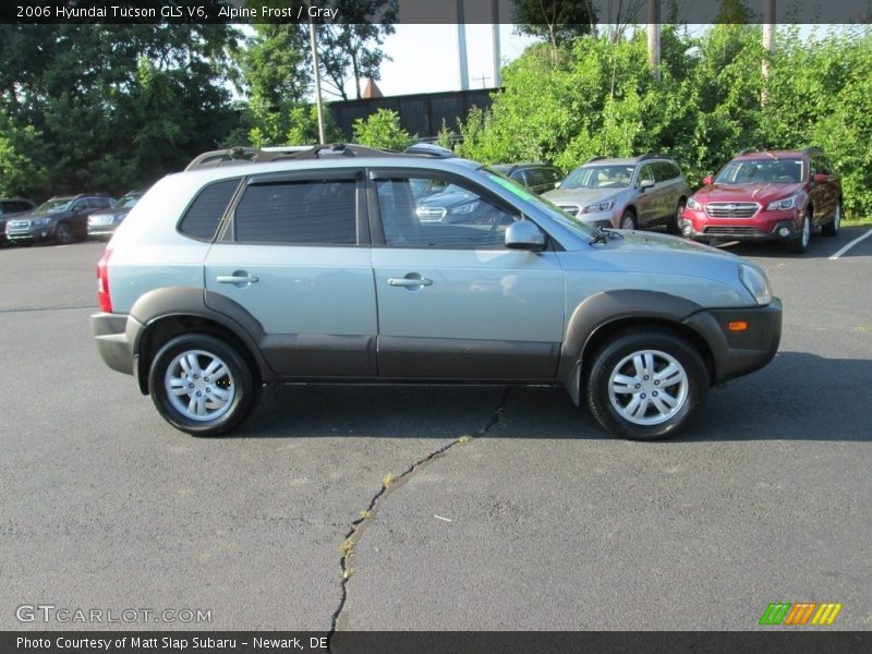 Alpine Frost / Gray 2006 Hyundai Tucson GLS V6