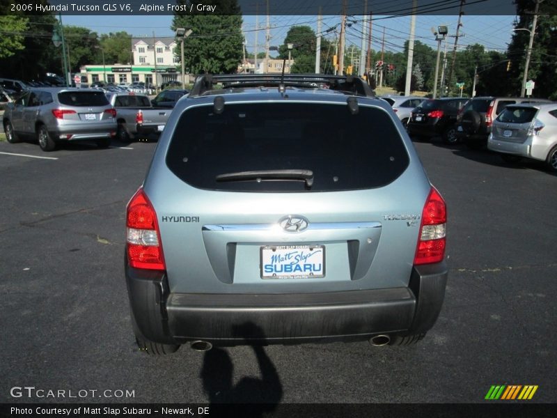 Alpine Frost / Gray 2006 Hyundai Tucson GLS V6