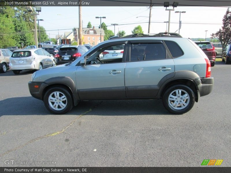 Alpine Frost / Gray 2006 Hyundai Tucson GLS V6