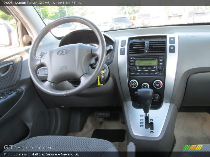 Alpine Frost / Gray 2006 Hyundai Tucson GLS V6