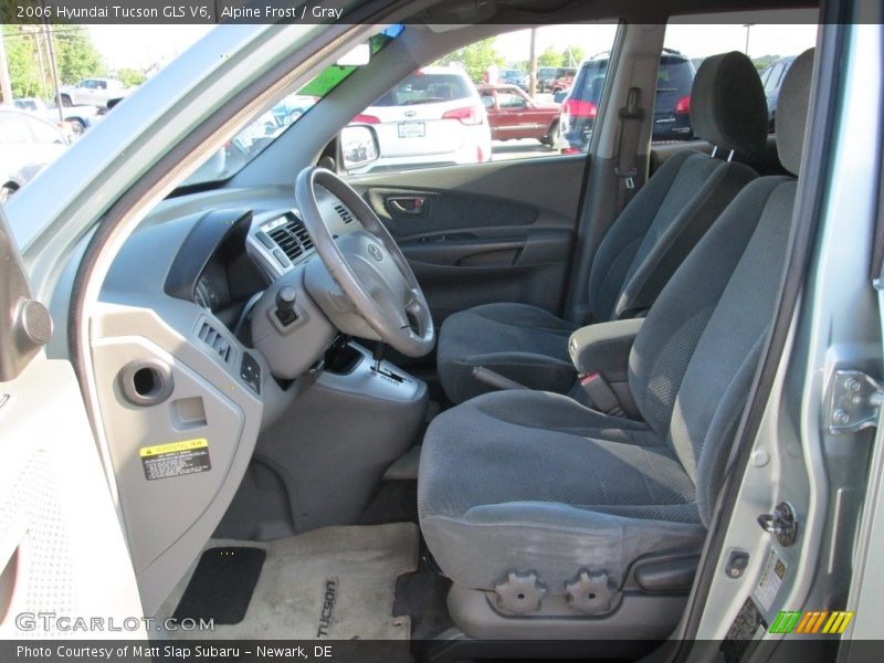Alpine Frost / Gray 2006 Hyundai Tucson GLS V6