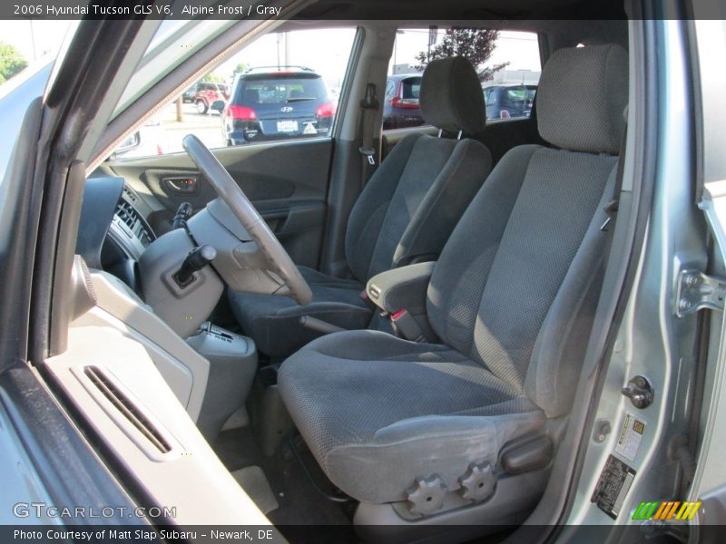 Alpine Frost / Gray 2006 Hyundai Tucson GLS V6